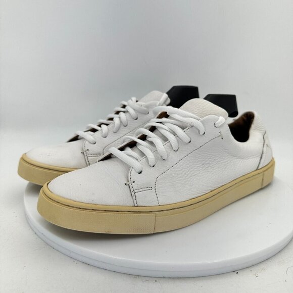 Frye Shoes - Frye Ivy Low Women Size 9.5M White Leather Fashion Sneaker Shoes 3471183-WHT